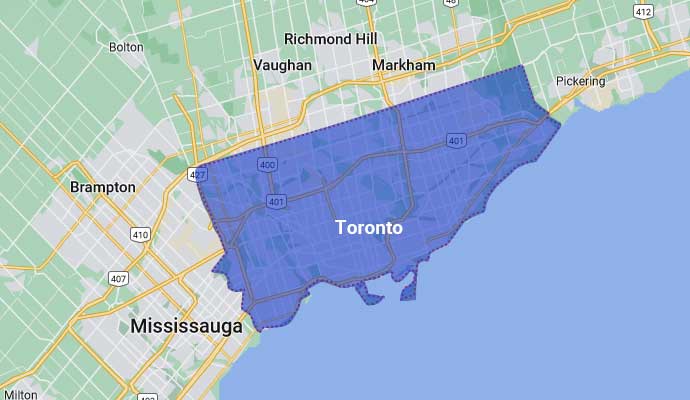 Green Breeze Hvac Service Area Map